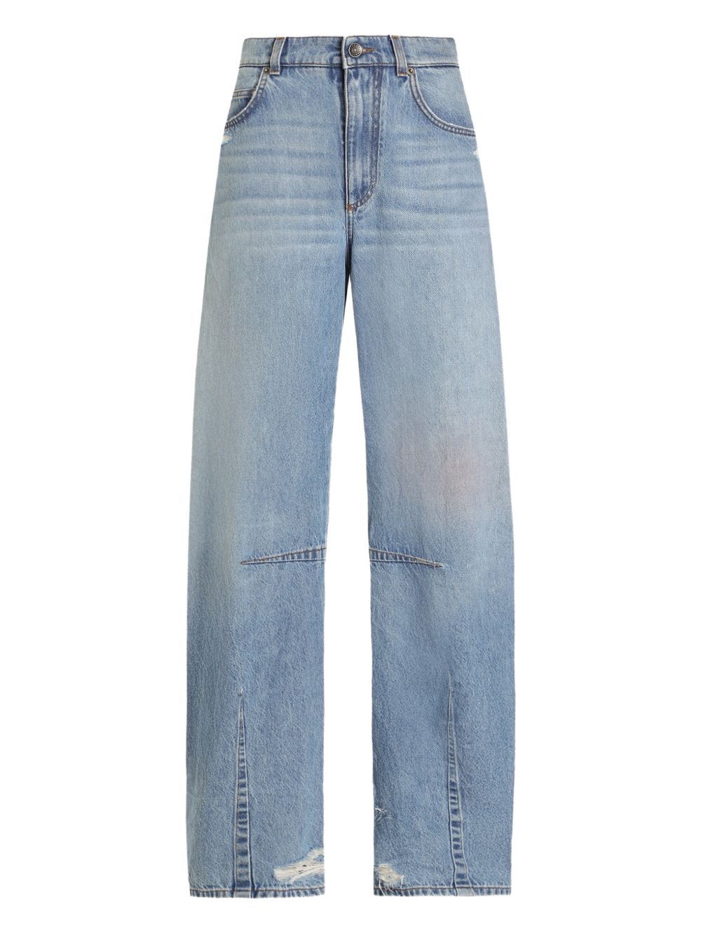 Dolce &amp; Gabbana Distressed Denim Regular Jeans Clear Blue