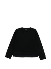 Emporio Armani Layered Detail Black Sweater Black