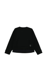 Emporio Armani Layered Detail Black Sweater Black