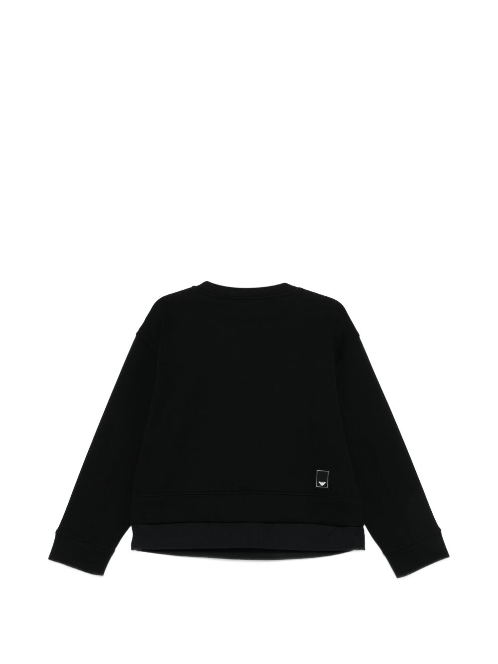 Emporio Armani Layered Detail Black Sweater Black