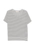 HERNO Striped Cotton Crewneck T-Shirt White