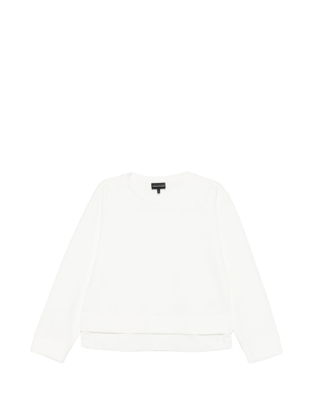 Emporio Armani Capsule Layered Hem Sweater White