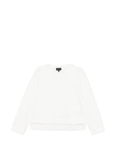 Emporio Armani Capsule Layered Hem Sweater White
