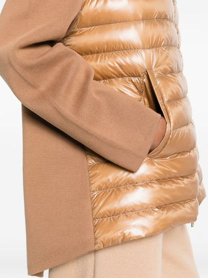 HERNO Padded Hooded Coat Camel camel