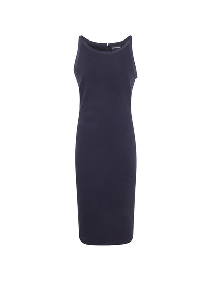 Emporio Armani Cotton Mini Dress Black