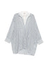 Semicouture Striped Cotton Asymmetric Shirt Blue