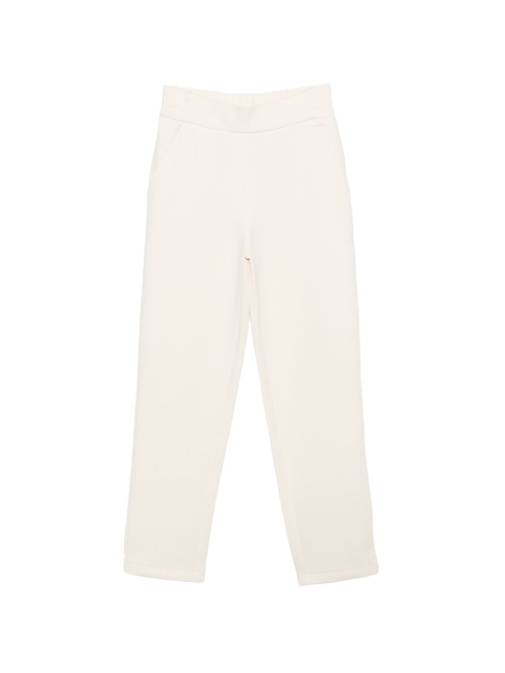 Emporio Armani Cotton Trousers Off White Beige