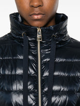 herno quilted zip jacket blue blue