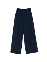 Semicouture Elasticated Cotton Trousers Blue