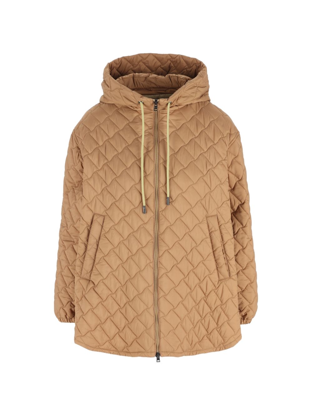 HERNO Quilted Down A-Shape Jacket Camel camel