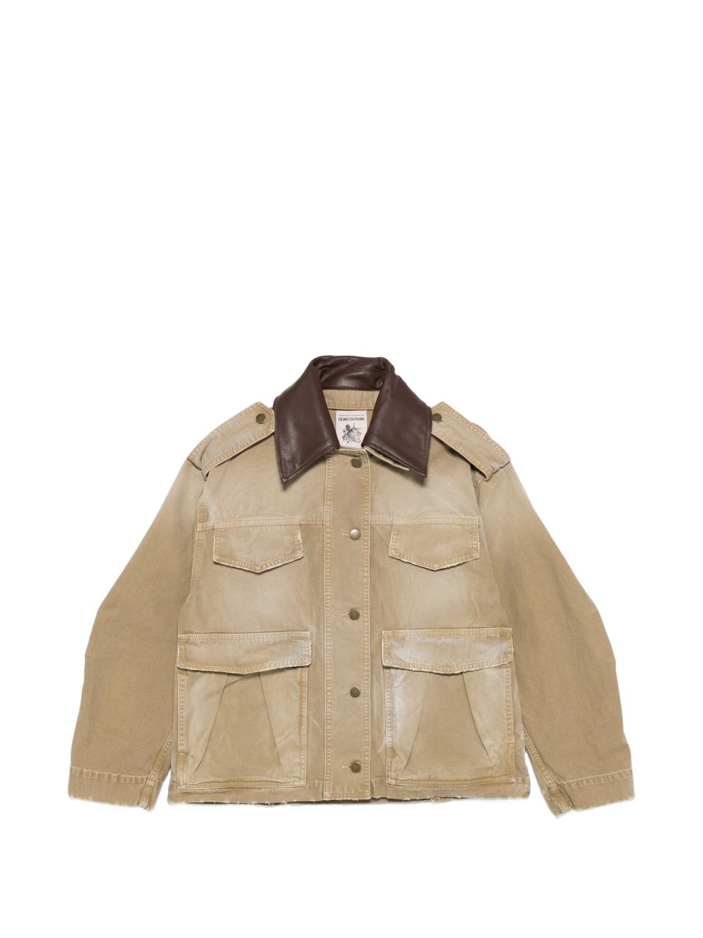 Semicouture Gloria Cotton Jacket Beige
