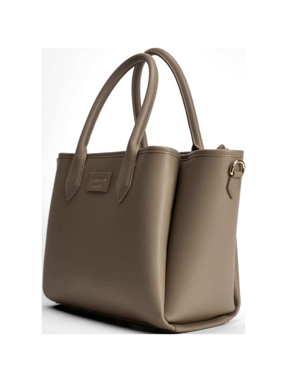 Emporio Armani Medium Grained Shopper Bag Dove Grey dove grey