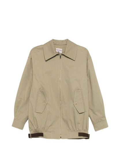 Semicouture Cotton Bomber Jacket Green