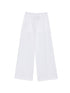 Semicouture Wide Leg Cotton Trousers White