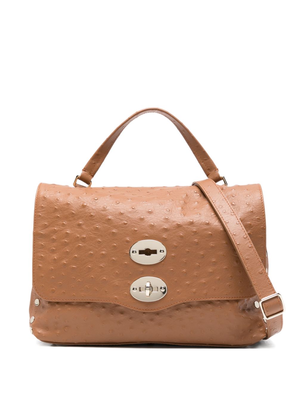 Zanellato Postina Small Calf Leather Bag Brown