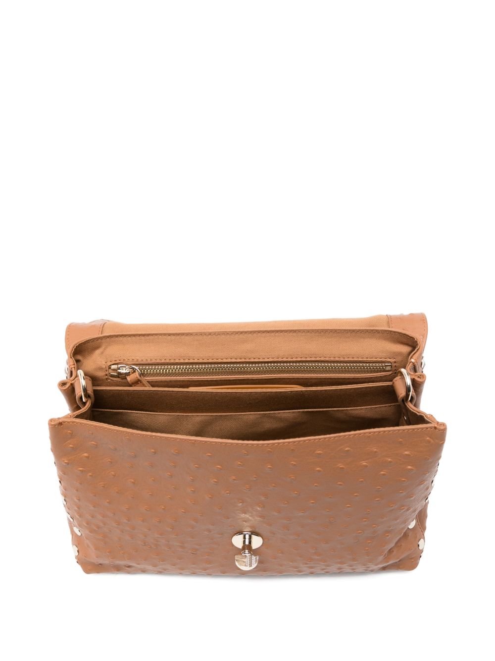 Zanellato Postina Small Calf Leather Bag Brown
