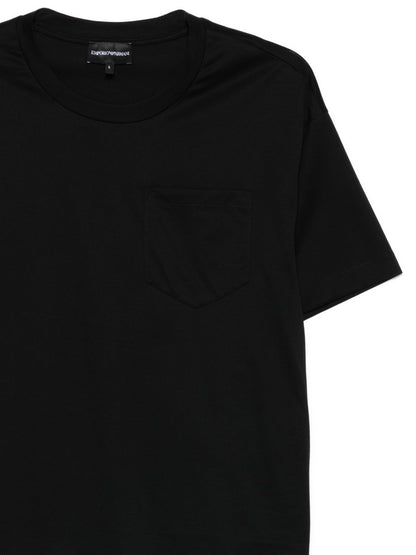 Emporio Armani Chest Pocket Cotton T-shirt Black