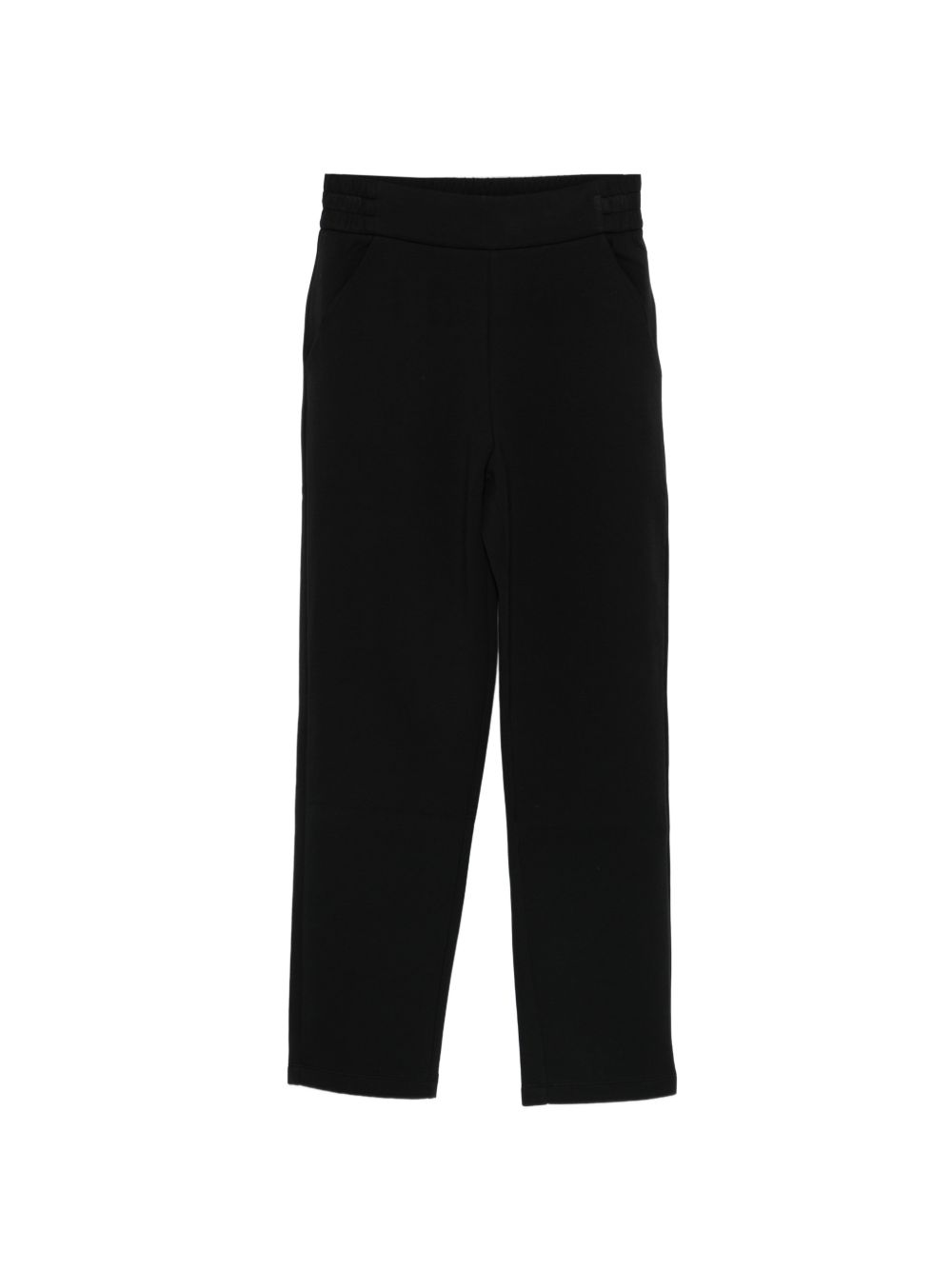 Emporio Armani Cotton Tapered Trousers Black black