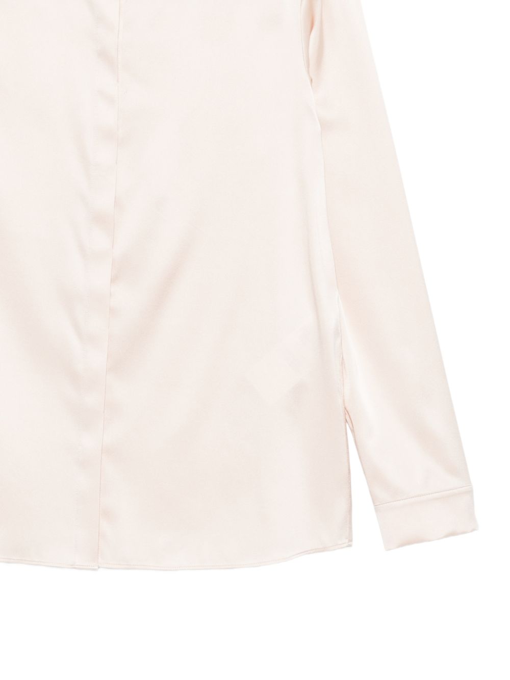 Emporio Armani Silk Long Sleeve Shirt Powder powder