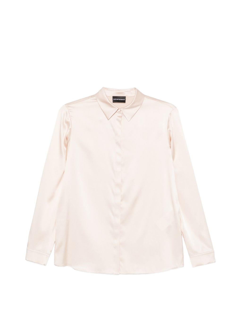 Emporio Armani Silk Long Sleeve Shirt Powder powder