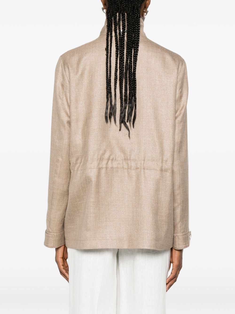 Herno Chest Pocket Fabric Jacket Camel camel