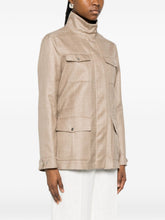 Herno Chest Pocket Fabric Jacket Camel camel