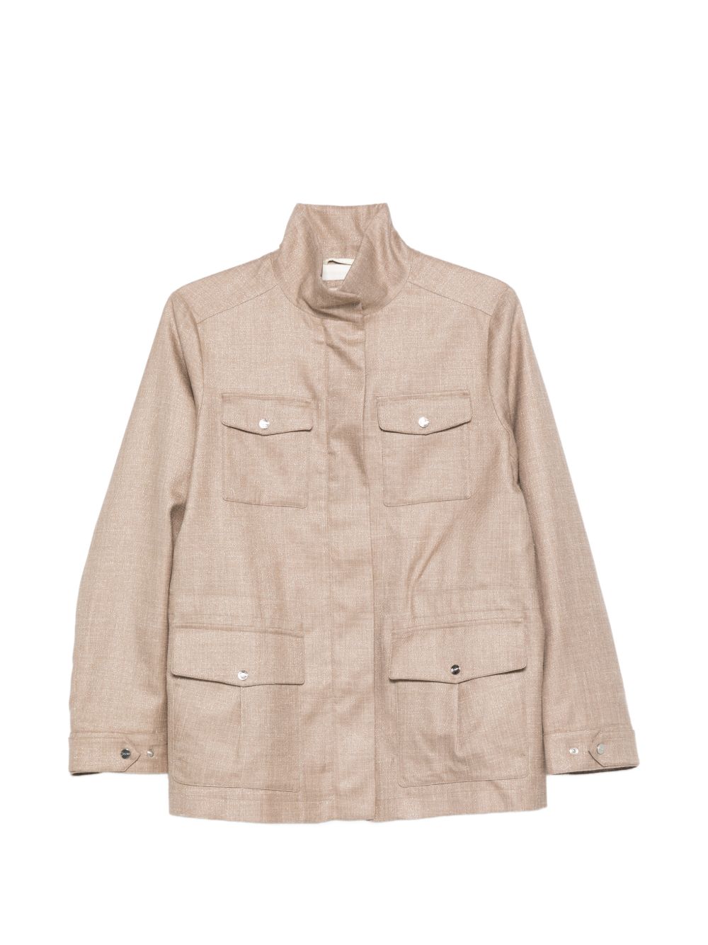 Herno Chest Pocket Fabric Jacket Camel camel
