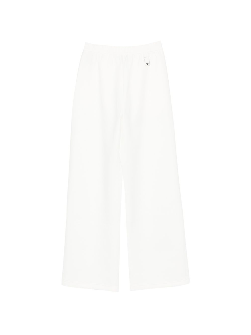 emporio armani wide leg cropped trousers white