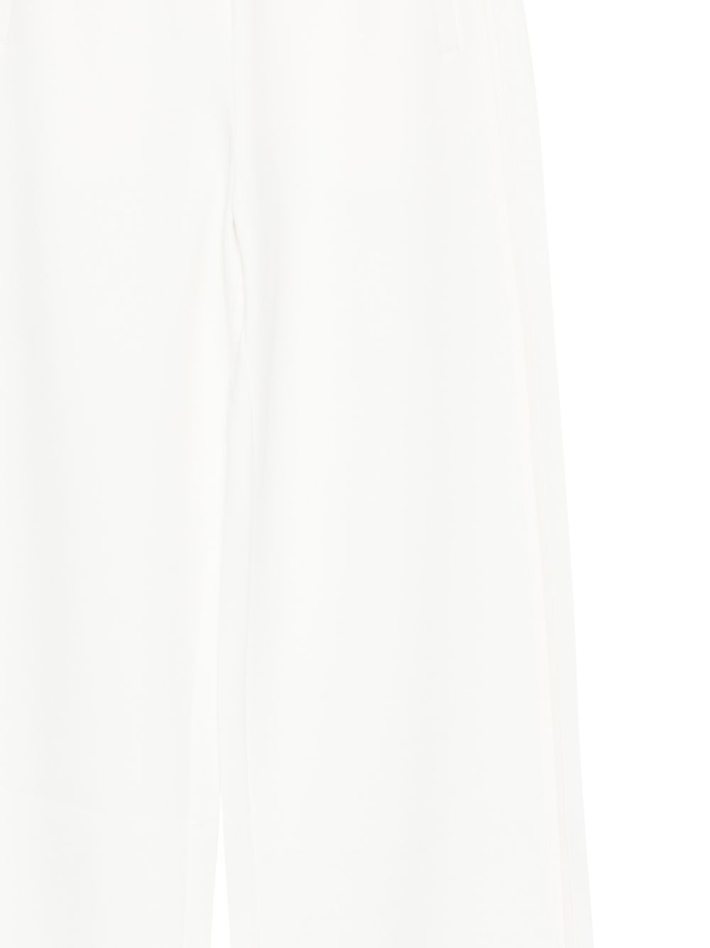 emporio armani wide leg cropped trousers white