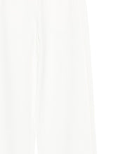 emporio armani wide leg cropped trousers white