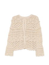 Semicouture Crochet Knit Cardigan White