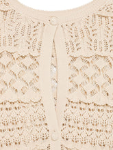 Semicouture Crochet Knit Cardigan White