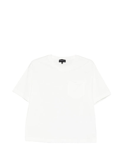 Emporio Armani Chest Pocket Cotton T-Shirt White