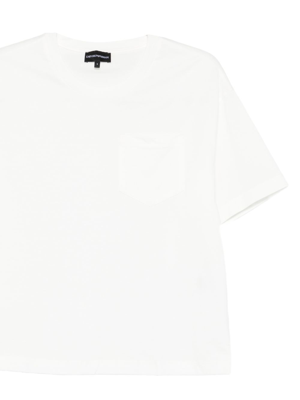 Emporio Armani Chest Pocket Cotton T-Shirt White