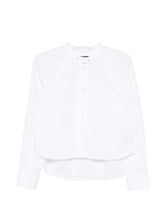 Emporio Armani Band Collar Cotton Shirt White