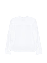 Emporio Armani Band Collar Cotton Shirt White