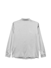 Emporio Armani Silk Long Sleeve Shirt Grey