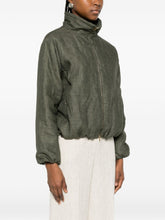 Herno Technical Linen Short Coat Green