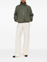 Herno Technical Linen Short Coat Green