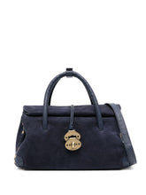 Zanellato Dotta Baby Suede Handbag Blue blue