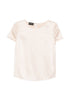 Emporio Armani Silk Short Sleeve Top Powder