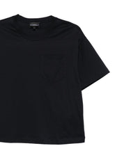 Emporio Armani Chest Pocket Cotton T-Shirt Blue