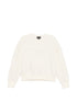 emporio armani crewneck cotton sweatshirt beige