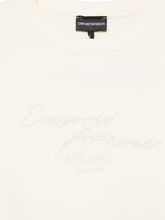 emporio armani crewneck cotton sweatshirt beige