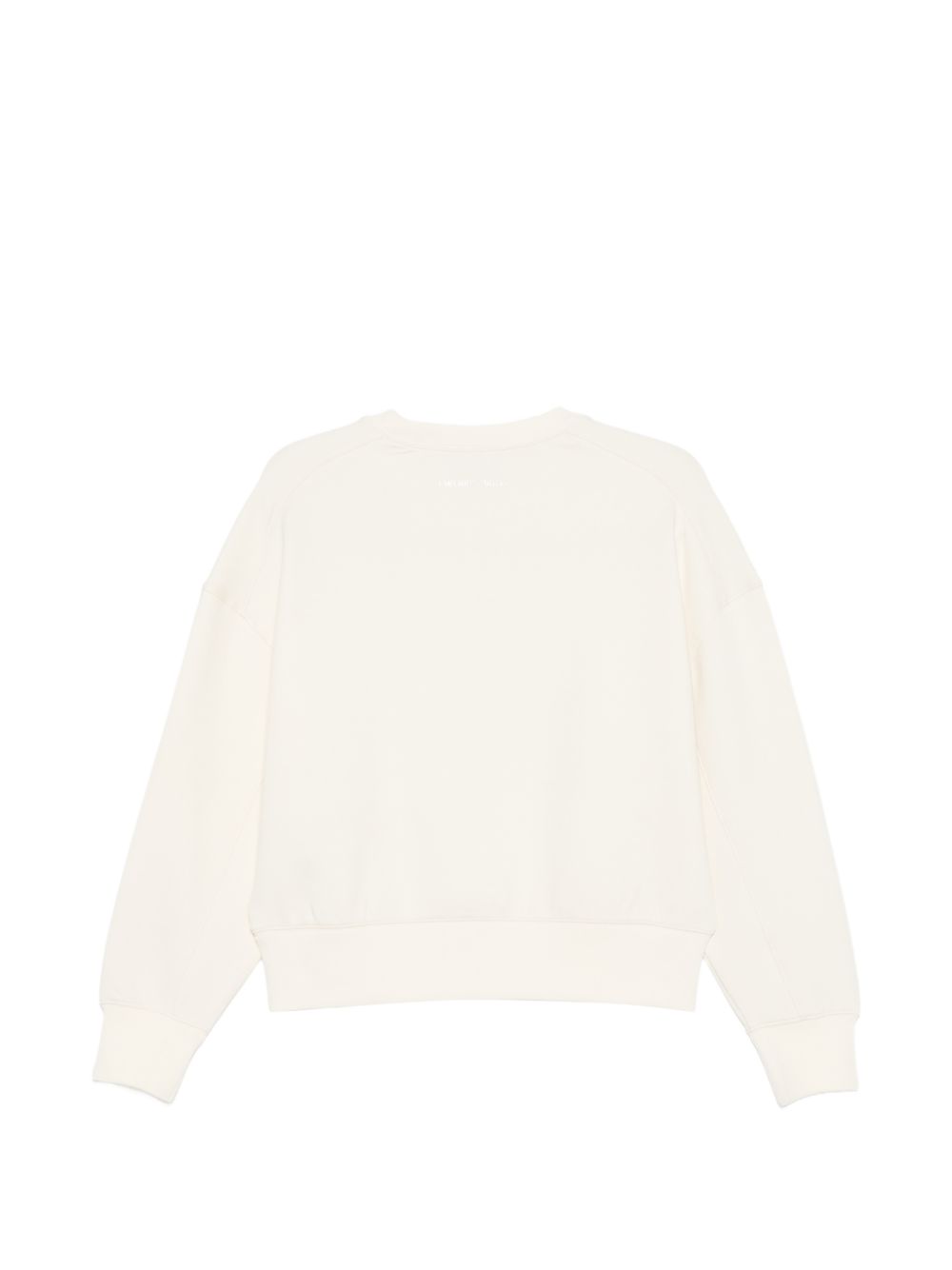 emporio armani crewneck cotton sweatshirt beige