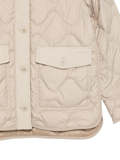 Woolrich Quilted Nylon Blouson Jacket Beige