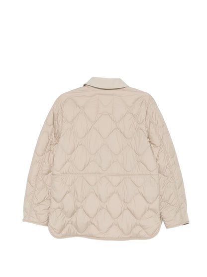 Woolrich Quilted Nylon Blouson Jacket Beige