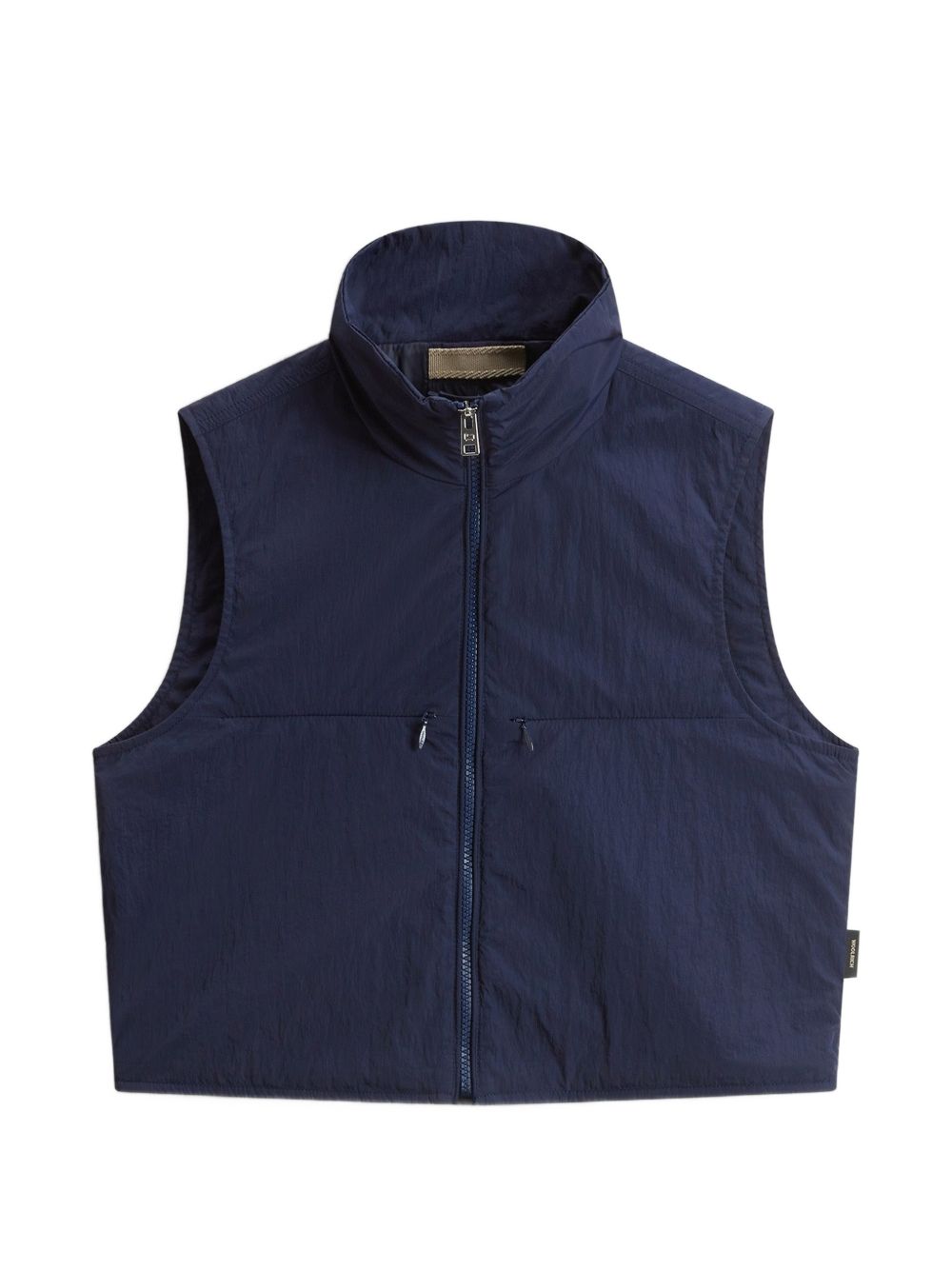 Woolrich Zip-Up Technical Vest Blue blue