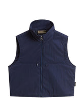 Woolrich Zip-Up Technical Vest Blue blue
