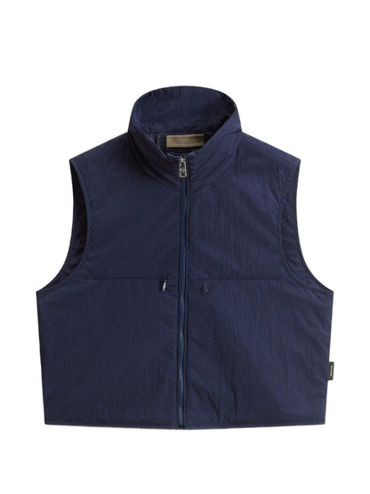 Woolrich Zip-Up Technical Vest Blue blue